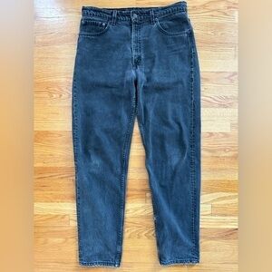 Vintage 90s Levi’s 550 Relaxed Tapered Black Denim 34x32